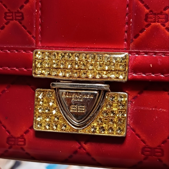 EUC $800 BALENCIAGA Patent Leather Wallet 🩷LIVE show item - Picture 3 of 9